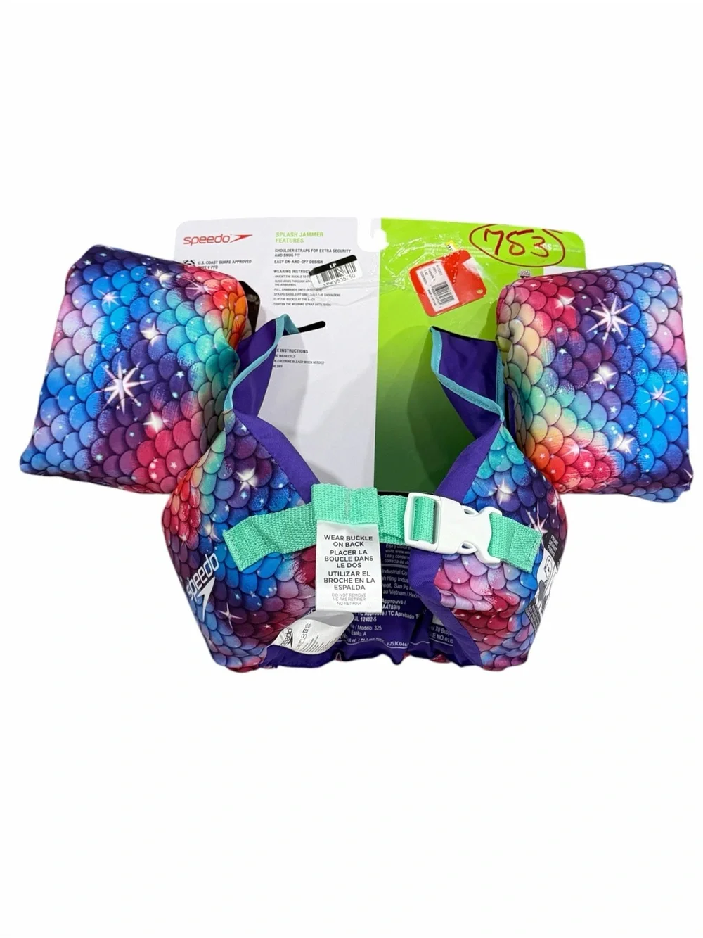 NWT Speedo Kids' Splash Jammer Life Jacket Vest  Purple 33-55 lbs